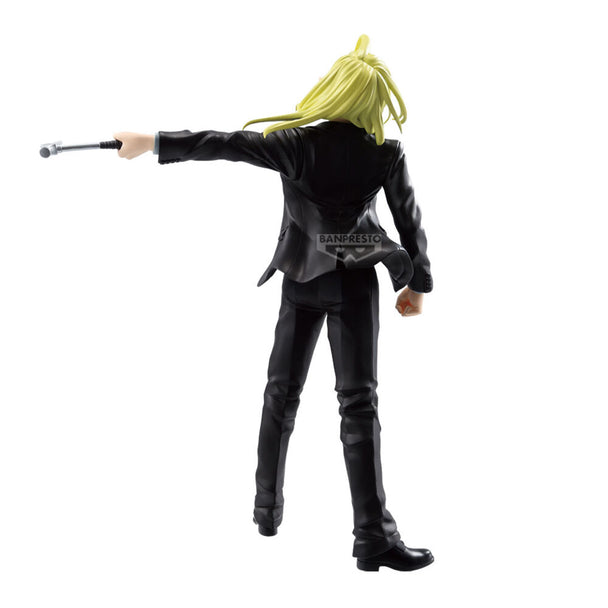 Profil gauche de la figurine Shishiba Vibration Stars montrant la posture dynamique et les finitions soignées