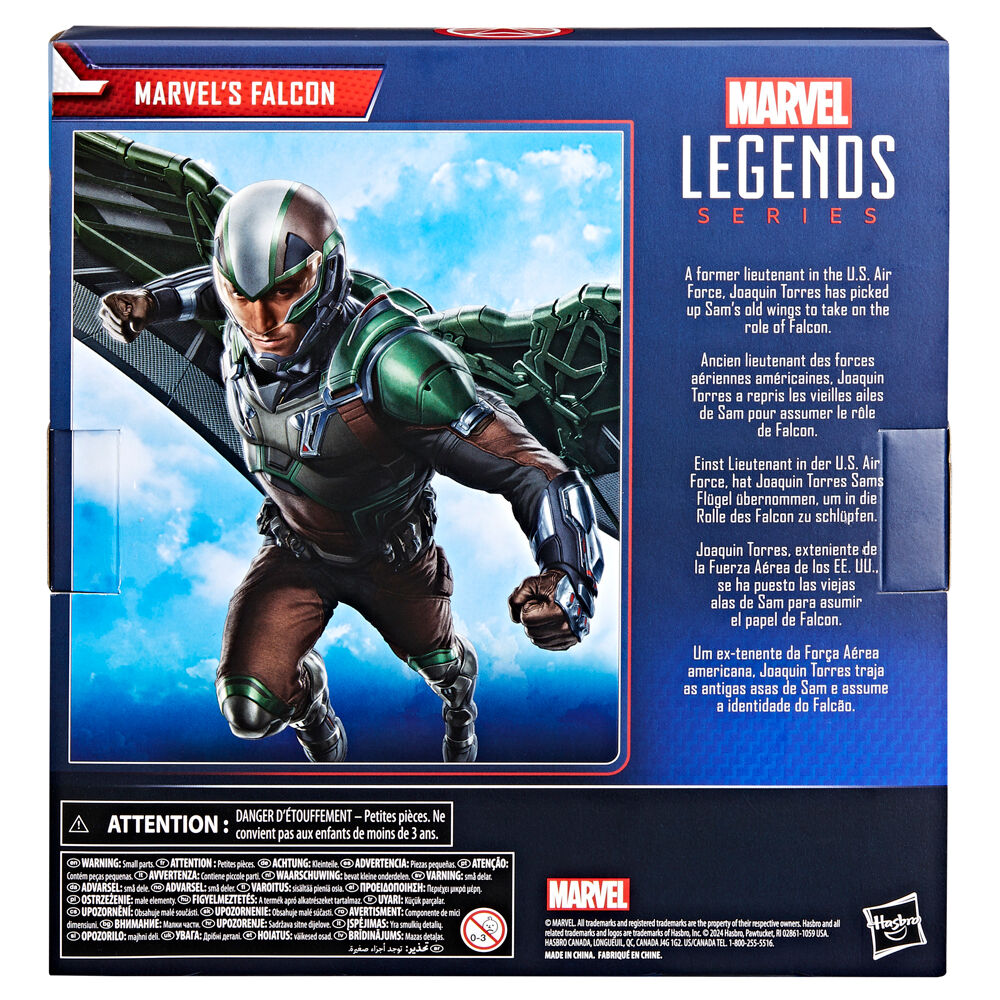 Packaging officiel HASBRO de la figurine Marvel Captain America Falcon