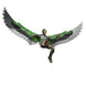 Figurine Falcon posée sur un socle pour exposition Marvel HASBRO