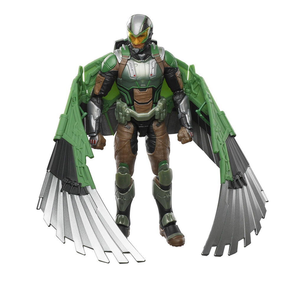 Détail des 8 accessoires inclus avec la figurine Falcon HASBRO Marvel