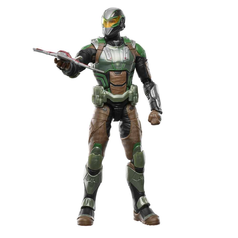 Image rapprochée des textures et finitions de la figurine Falcon 15cm