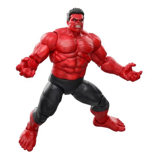 Présentation des trois accessoires fournis avec la figurine Red Hulk Marvel