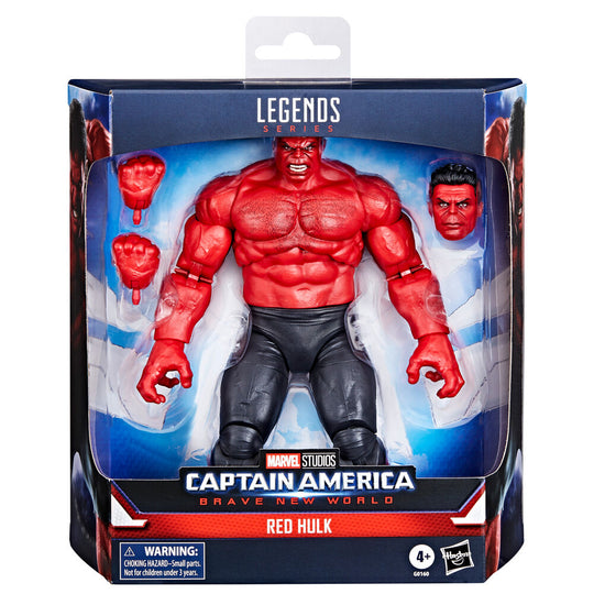Vue de face de la figurine Red Hulk 15cm articulée Marvel Captain America par HASBRO