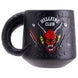 Mug en céramique Stranger Things Hellfire Club avec logo rouge sur fond noir, capacité 400 ml