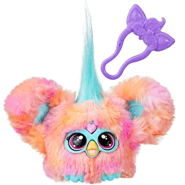 Mini Furby Furblet Ree-Mix électronique avec clip porte-clés et design coloré HASBRO