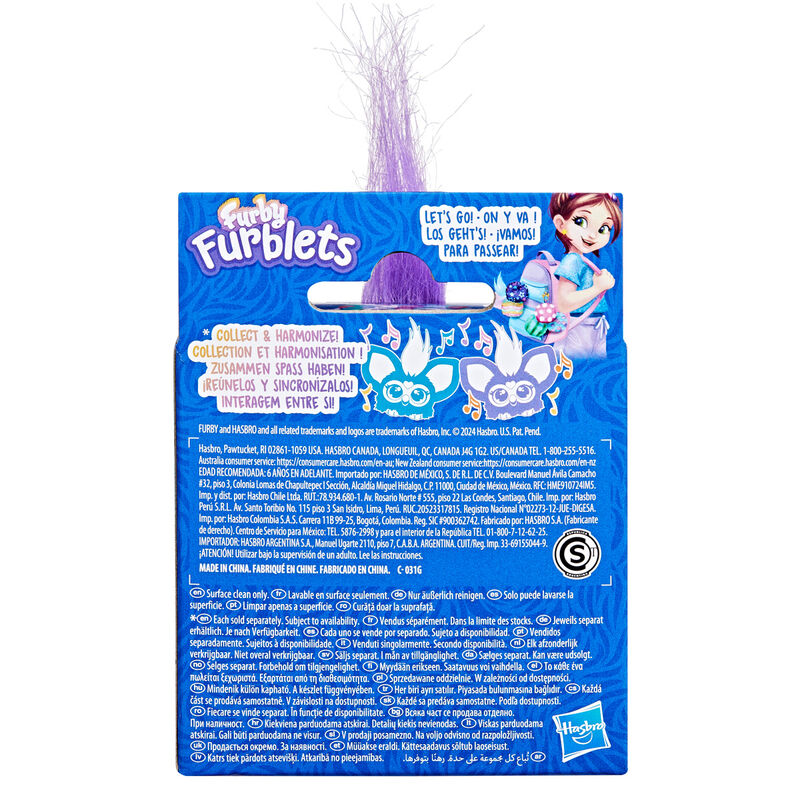 Vue de dessus du Furblet Mer-May avec interrupteur marche/arrêt et gemme en forme de cœur.