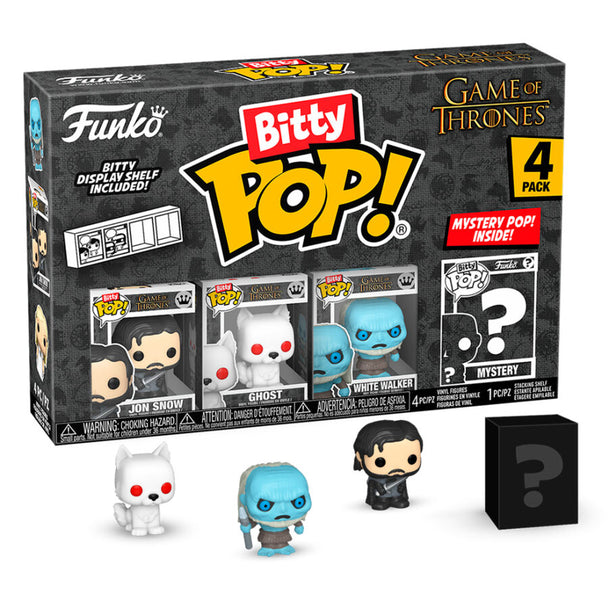 Blister contenant 4 figurines Bitty POP Game of Thrones avec Jon Snow, emballage rigide FUNKO