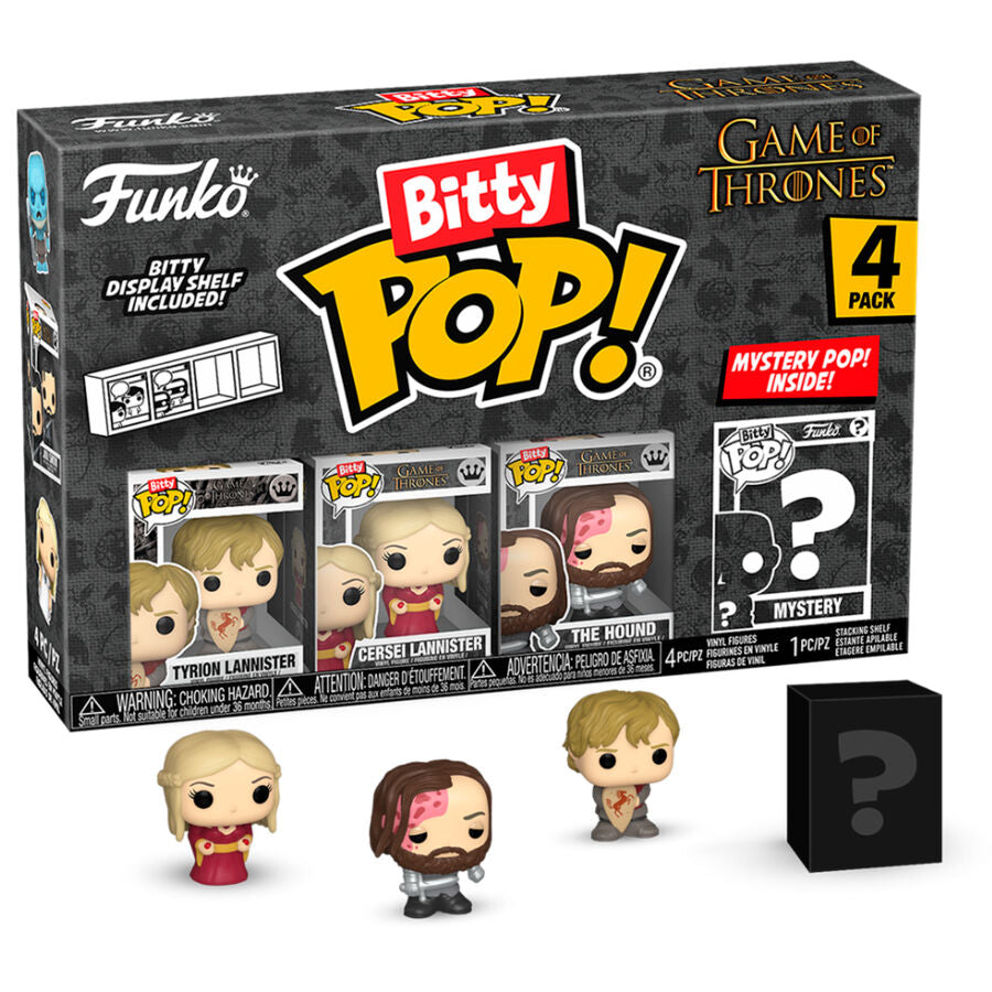 Blister contenant 4 figurines Bitty POP Game of Thrones avec Tyrion en packaging transparent