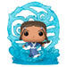Figurine Funko POP Deluxe Aang de 14,5 cm en vinyle, représentant le personnage principal d'Avatar The Last Airbender avec son bâton de maître de l'air.