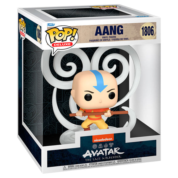 Figurine Funko POP Deluxe Aang de Avatar Le Dernier Maître de l'Air en vinyle de 14,2 cm dans sa boîte cadeau