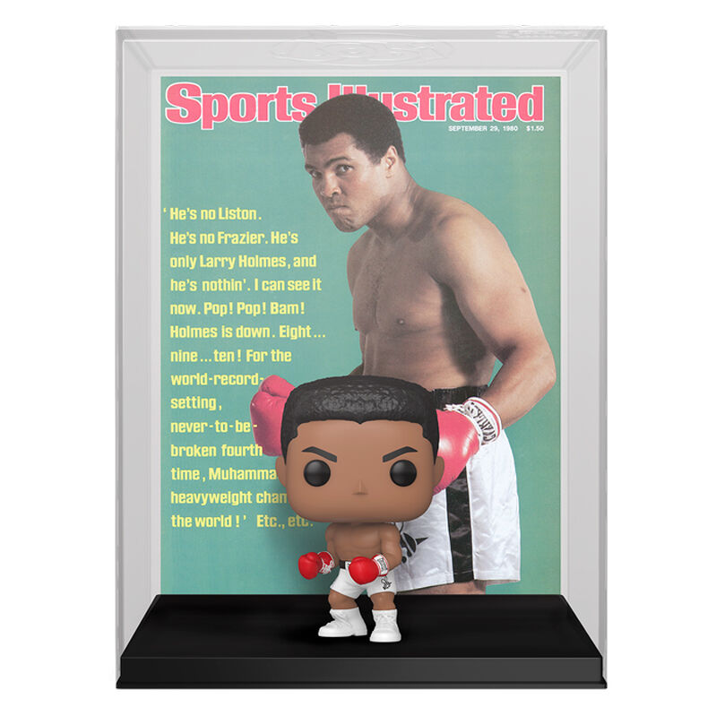 Figurine POP FUNKO de Muhammad Ali en pose de boxe inspirée d'une couverture de magazine célèbre