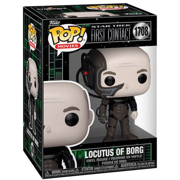 Figurine Funko POP Locutus of Borg de Star Trek First Contact en vinyle de 9 cm dans sa boîte cadeau, vue de face.