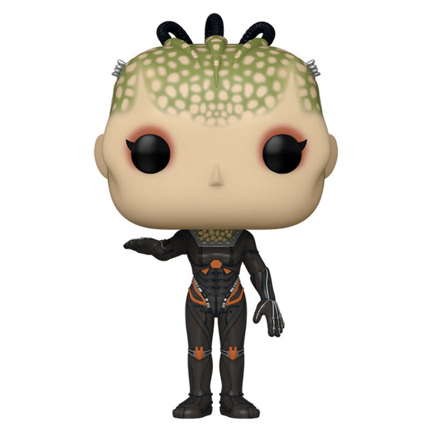 Vue rapprochée de la figurine Funko POP Borg Queen Star Trek First Contact montrant les détails du vinyle et l'emballage