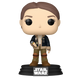 Vue latérale de la figurine Funko POP Fern de la série Star Wars Skeleton Crew, présentée dans un emballage collector