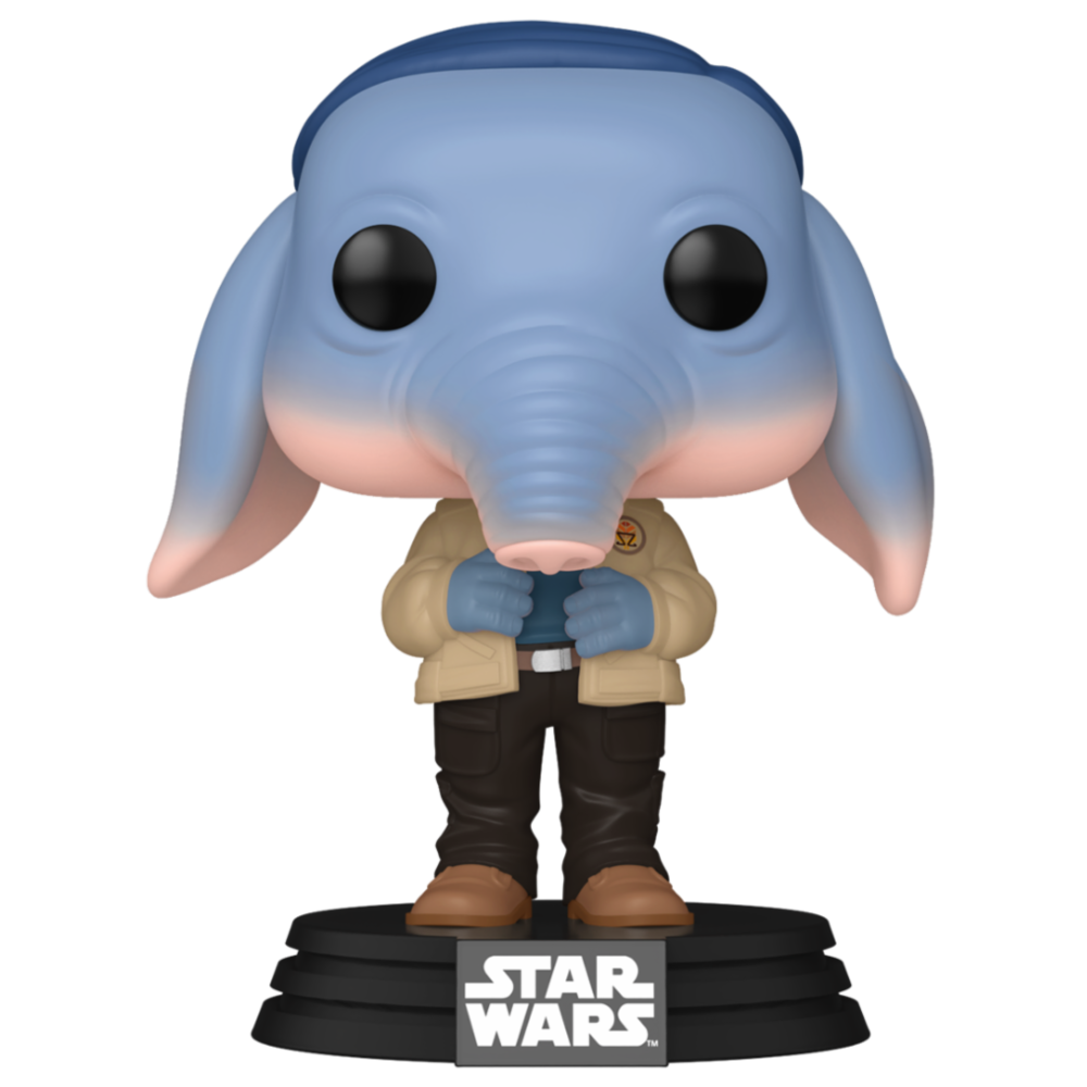 Vue détaillée de la figurine Funko POP Neel de Star Wars Skeleton Crew avec ses couleurs et finitions authentiques