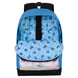 Photo du sac à dos Stitch ouvert montrant les compartiments spacieux et l’intérieur organisé
