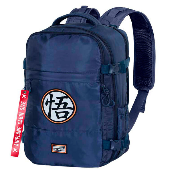 Vue de face du sac à dos Dragon Ball Symbol 40cm avec logo KARACTERMANIA bien visible