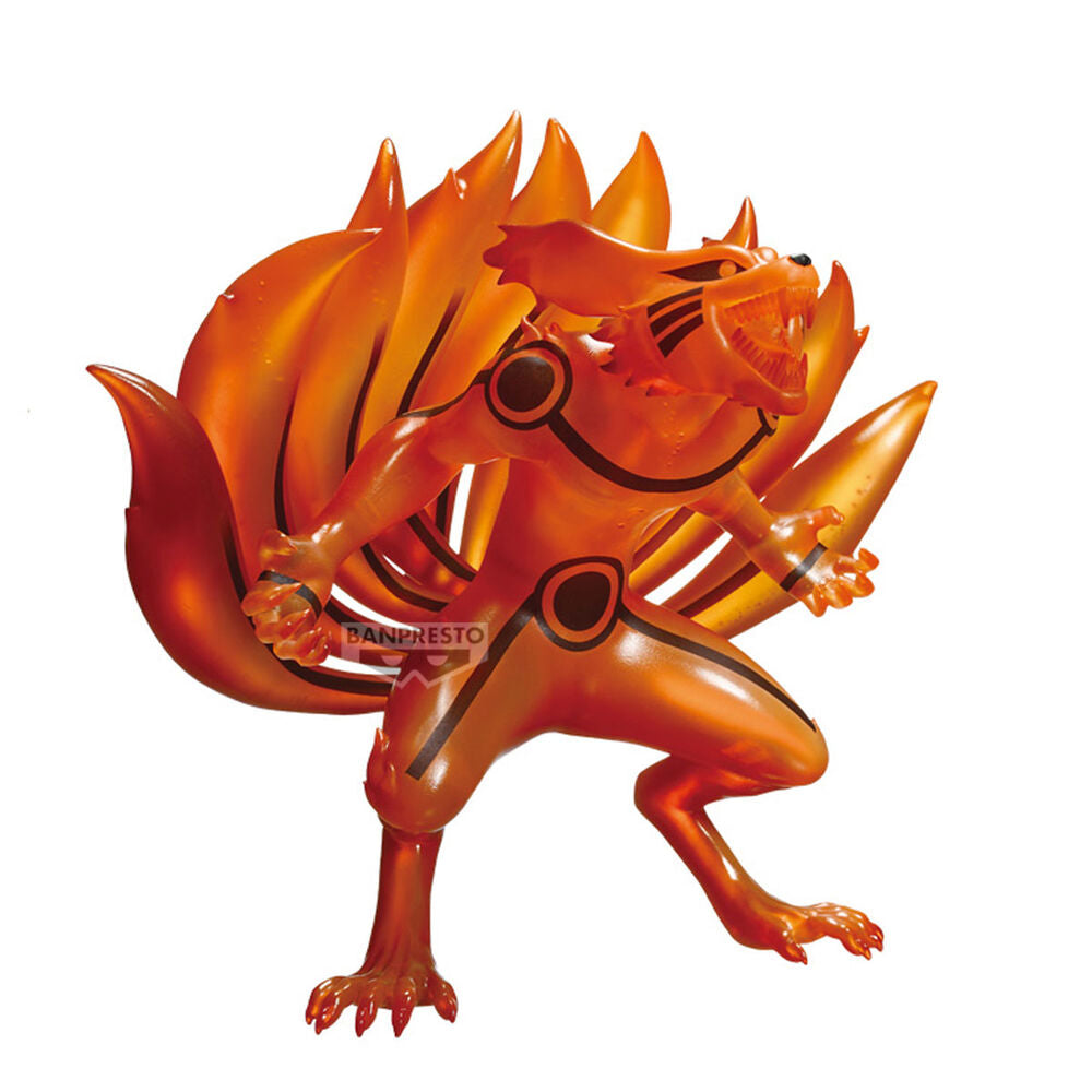Figurine Kurama Ver.B de Naruto Shippuden vue de face, détails précis et couleurs vives