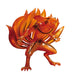 Figurine Kurama Ver.B de Naruto Shippuden vue de face, détails précis et couleurs vives