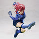 Profil gauche de la figurine Blue Lock Hyoma Chigiri montrant les couleurs vives
