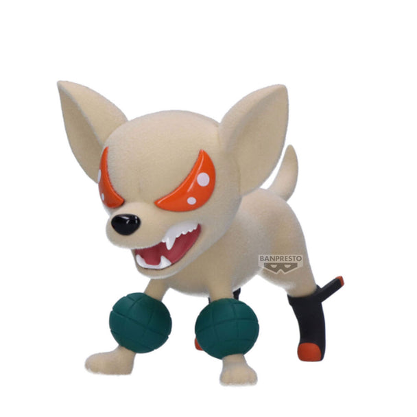 Figurine Bakudog Fluffy Puffy 6cm vue de face avec détails colorés et finition soignée