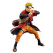 Profil latéral de la figurine Naruto Uzumaki Grandista montrant les détails du costume et des cheveux
