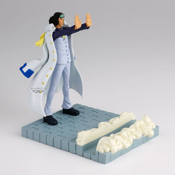 Figurine Aokiji Kuzan de One Piece en position debout, vue de face, hauteur 12cm