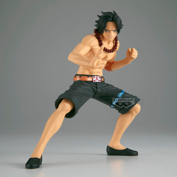 Figurine Portgas D. Ace Battle Record 13cm vue de face avec détails précis et couleurs vives