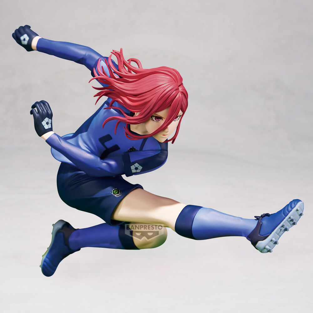Vue arrière de la figurine BANPRESTO Blue Lock Hyoma Chigiri avec finitions détaillées