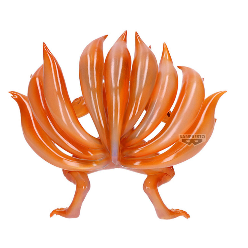 Figurine Kurama en position dynamique sur socle, idéale pour collectionneurs Naruto Shippuden