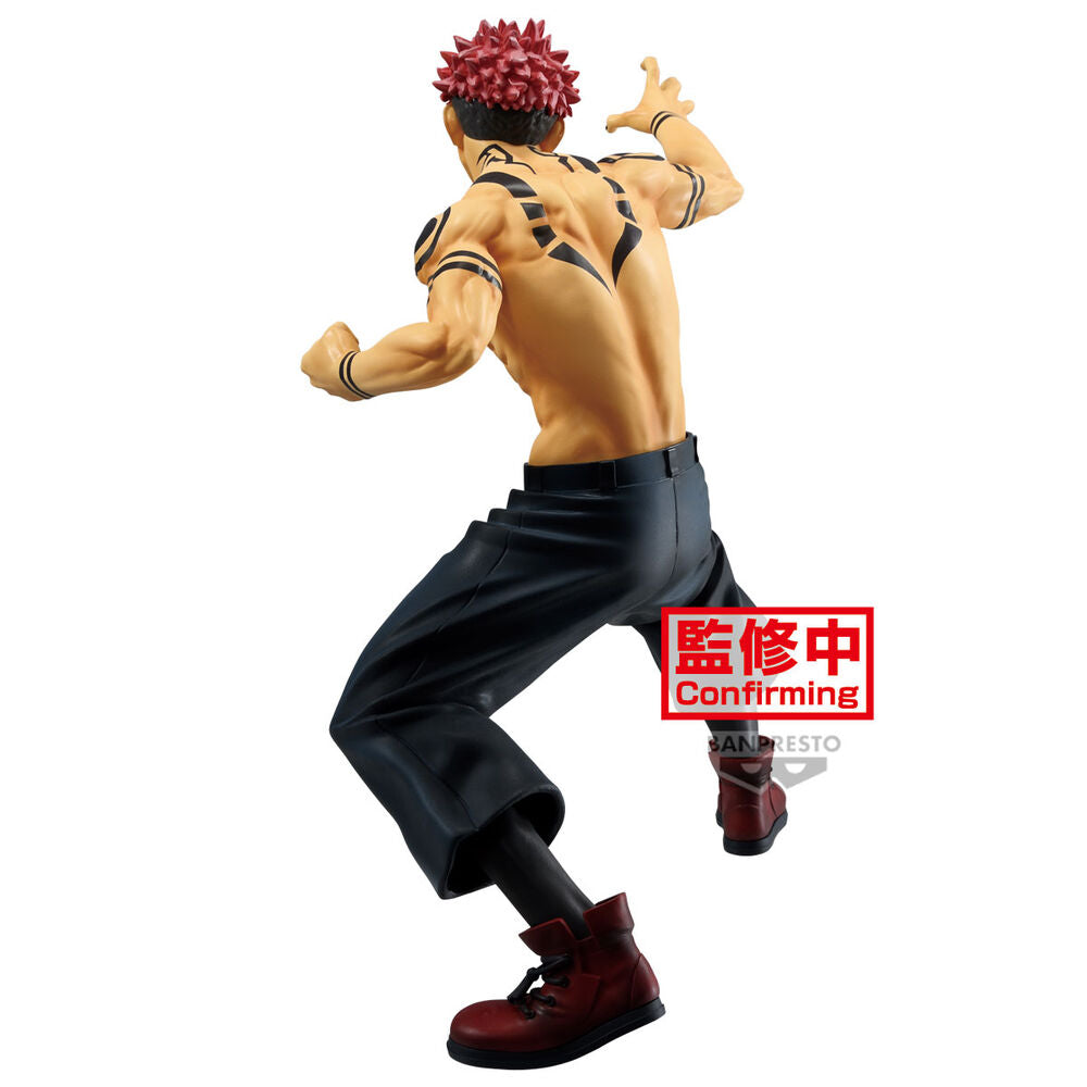 Vue arrière détaillée de la figurine Sukuna Jujutsu Kaisen BANPRESTO 21cm