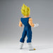 Vue rapprochée du visage expressif de la figurine Vegeta Grandista Dragon Ball Z