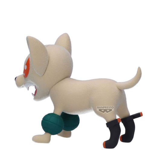 Zoom sur le visage expressif de la figurine Bakudog Fluffy Puffy My Hero Academia 6cm