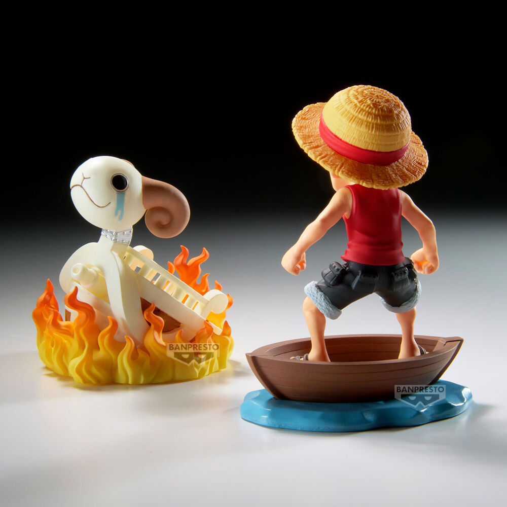 Détail de la figurine Luffy avec expression déterminée et posture dynamique, édition BANPRESTO