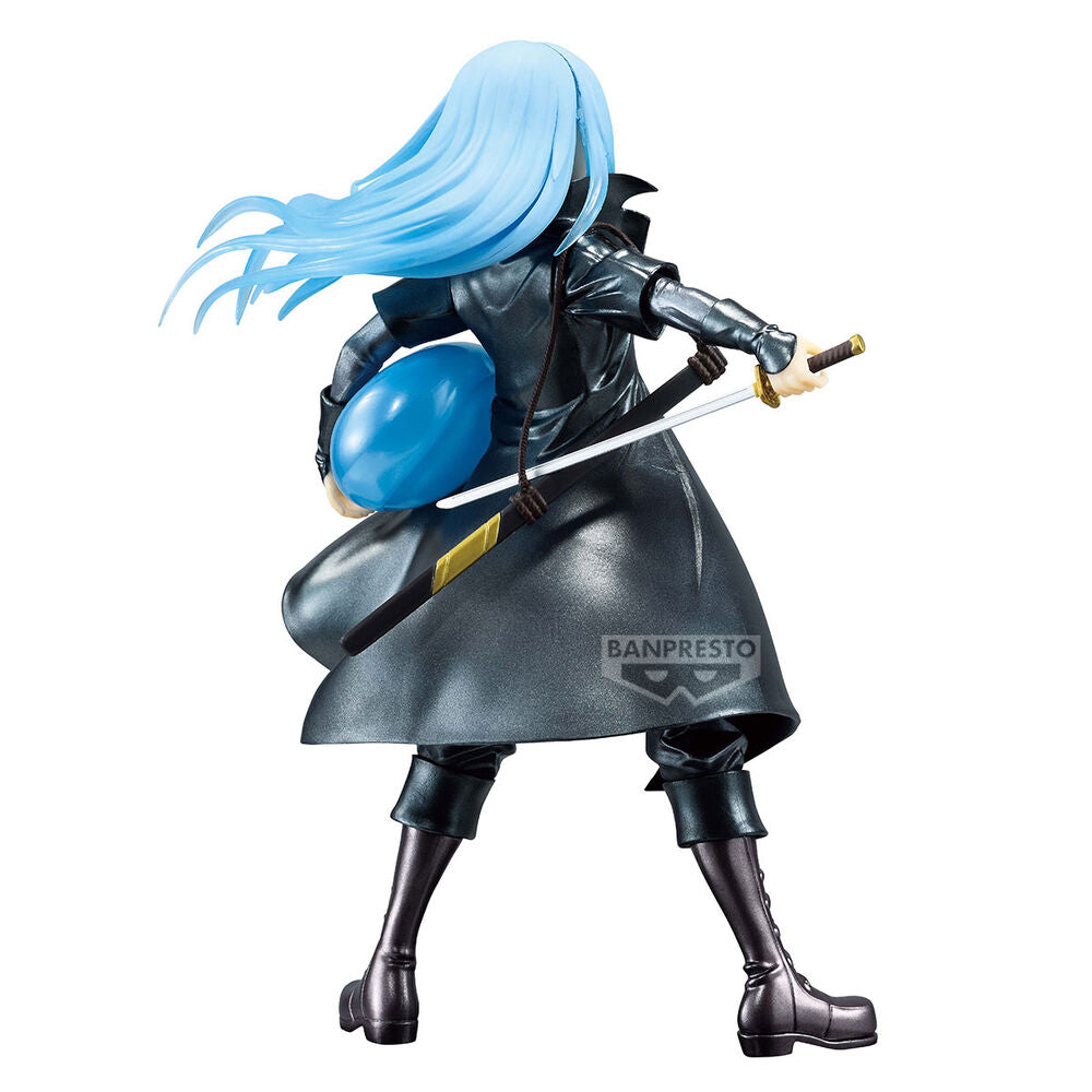 Présentation de la figurine Rimuru Tempest Clear Materials avec socle et packaging