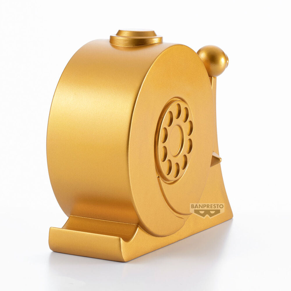 Vue arrière de la figurine BANPRESTO One Piece Golden Den Den Sofvimates, détails sculptés