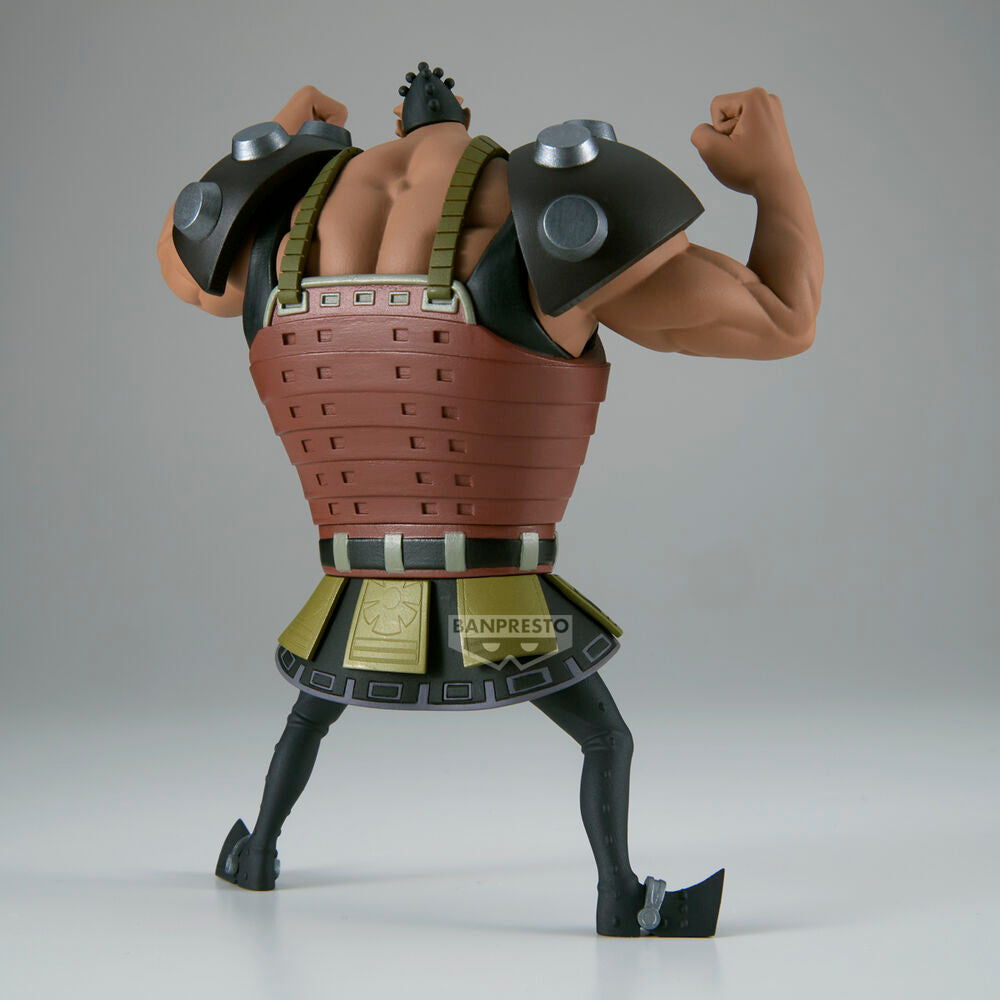 Vue arrière de la figurine BANPRESTO Jozu Battle Record 14cm avec textures détaillées