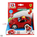 Packaging de la voiture junior Ferrari BURAGO indiquant l'âge recommandé de plus de 12 mois