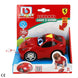 Packaging de la voiture junior Ferrari BURAGO indiquant l'âge recommandé de plus de 12 mois