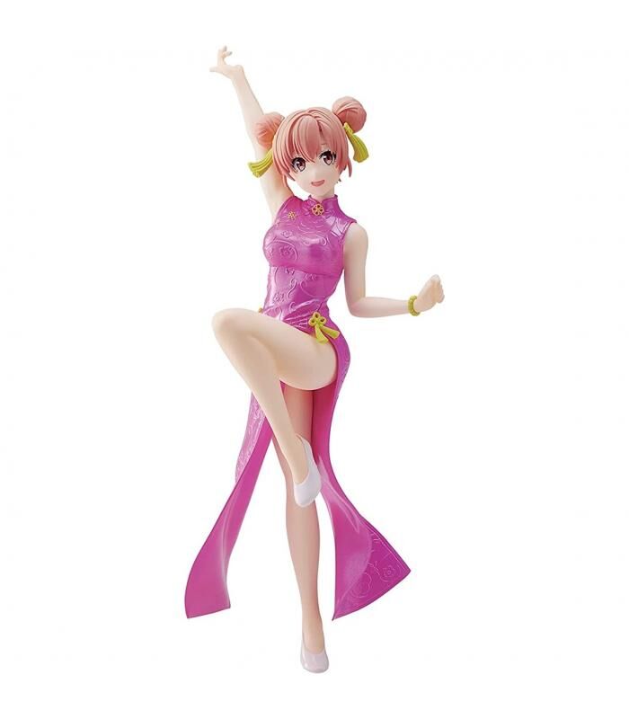Ensemble des cinq images de la figurine Yui Yuigahama 18 cm montrant différentes perspectives et détails
