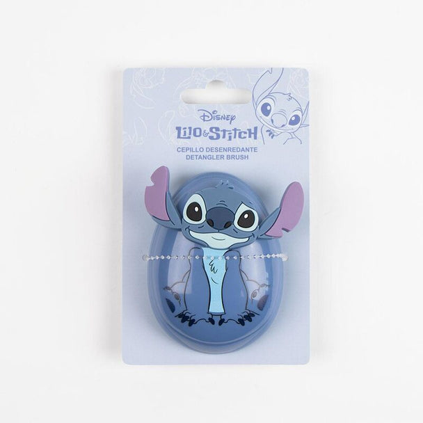 Brosse démêlante Disney Stitch CERDÁ tenue en main montrant sa taille compacte et ergonomique