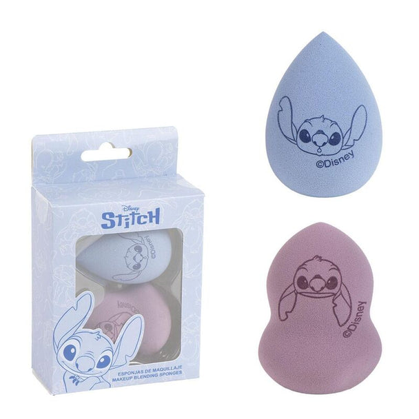 Éponge de maquillage Disney Stitch CERDÁ vue de face avec design coloré et dimensions 17x12x4,5 cm