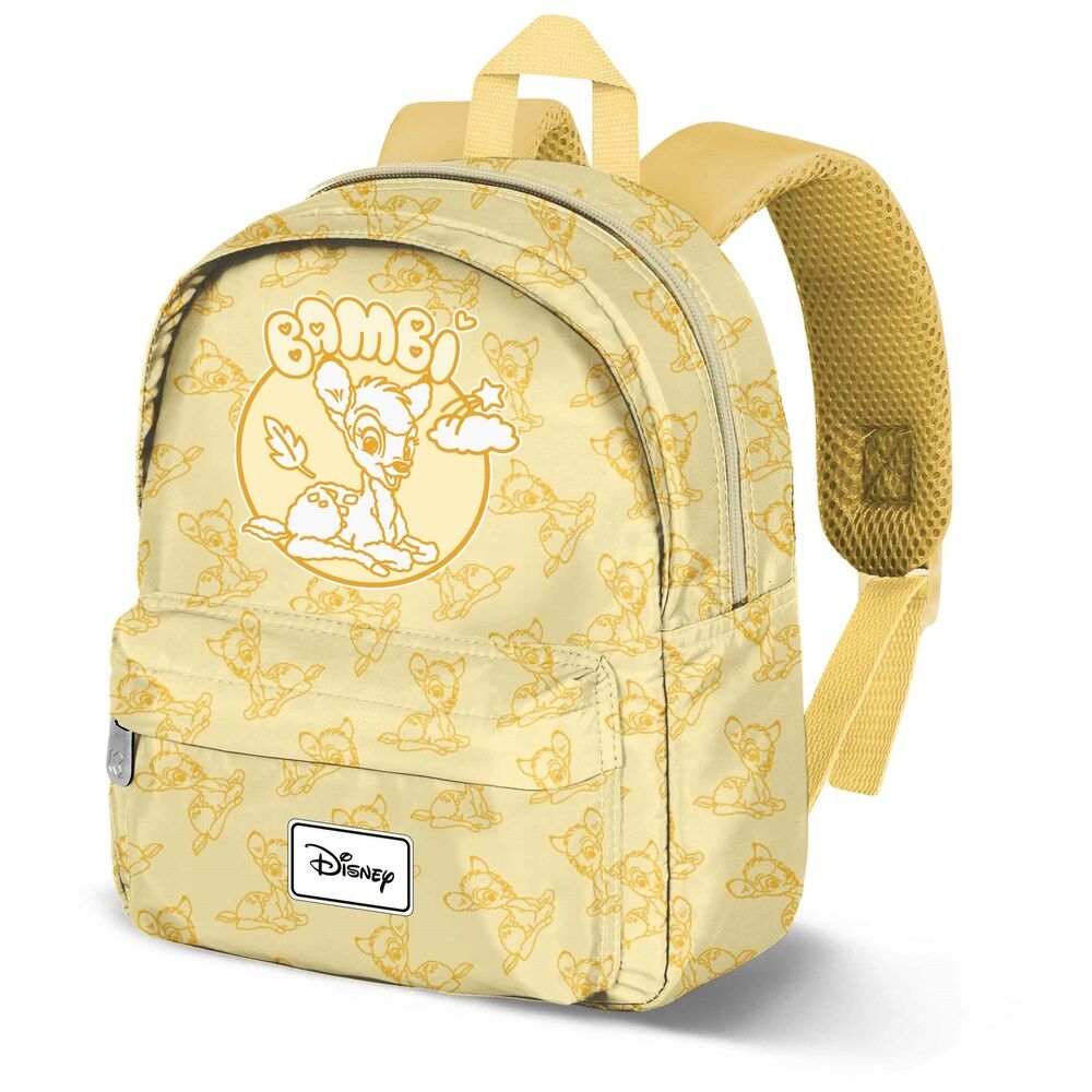 Sac à dos enfant Disney Bambi 27cm avec compartiment zippé et poche avant, design léger et coloré par KARACTERMANIA.