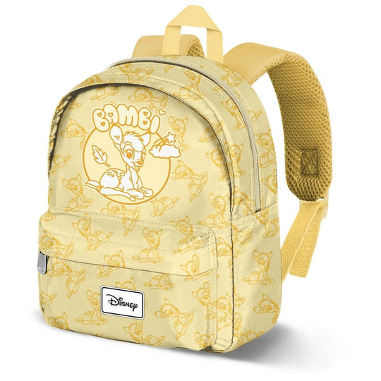 Sac à dos enfant Disney Bambi 27cm avec compartiment zippé et poche avant, design léger et coloré par KARACTERMANIA.
