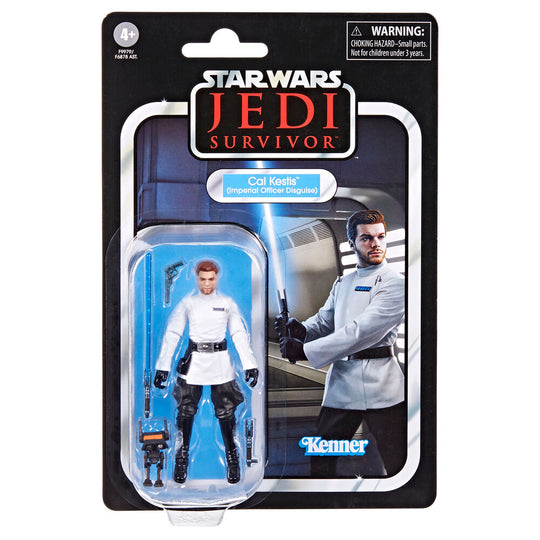 Vue latérale de la figurine Cal Kestis montrant ses articulations flexibles