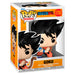 Vue rapprochée de la figurine Funko POP Goku Dragon Ball montrant les détails de la tenue et du visage
