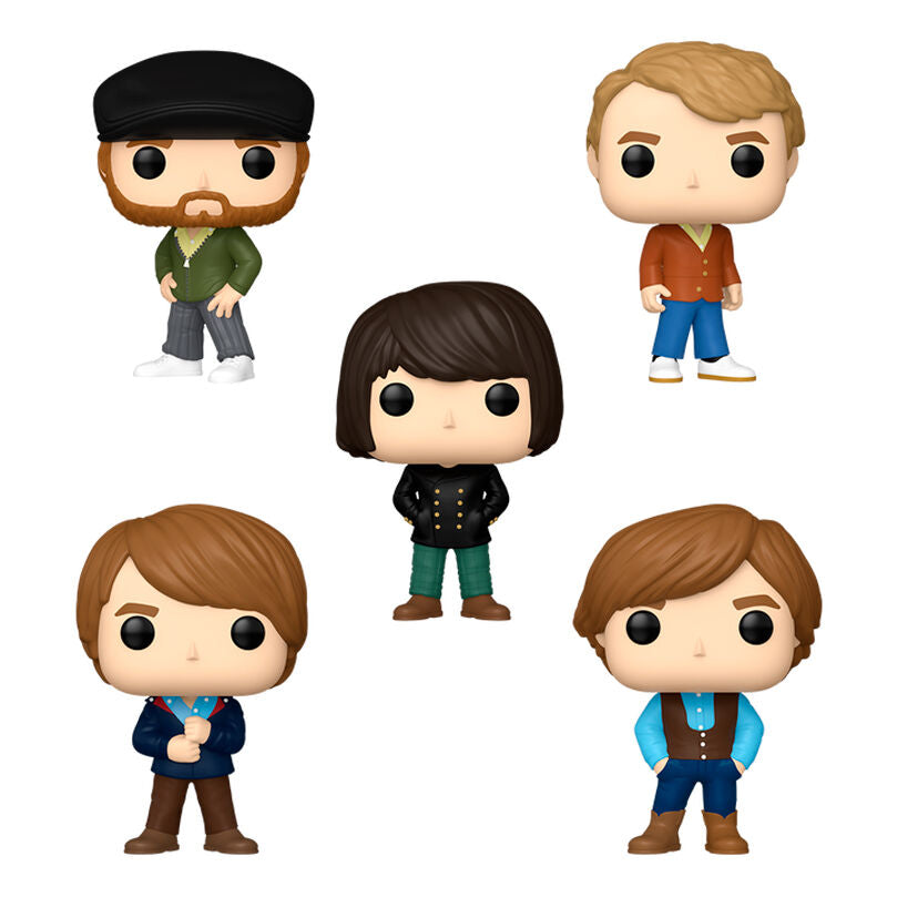 Figurines Funko POP des membres The Beach Boys Brian Wilson, Mike Love et Al Jardine en pack de 5 pièces