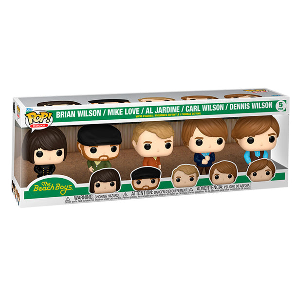 Pack complet Funko POP The Beach Boys avec figurines Carl Wilson et Dennis Wilson en détail