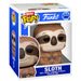 Zoom sur la figurine paresseux Bitty POP FUNKO avec détails colorés et finition soignée