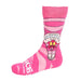 Chaussette adulte Disney Alice au Pays des Merveilles illustrant Alice et le Lapin Blanc en couleurs vives.